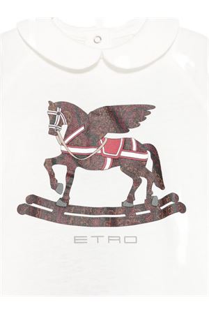 white cotton babygrow ETRO KIDS | GXB560Z3186101